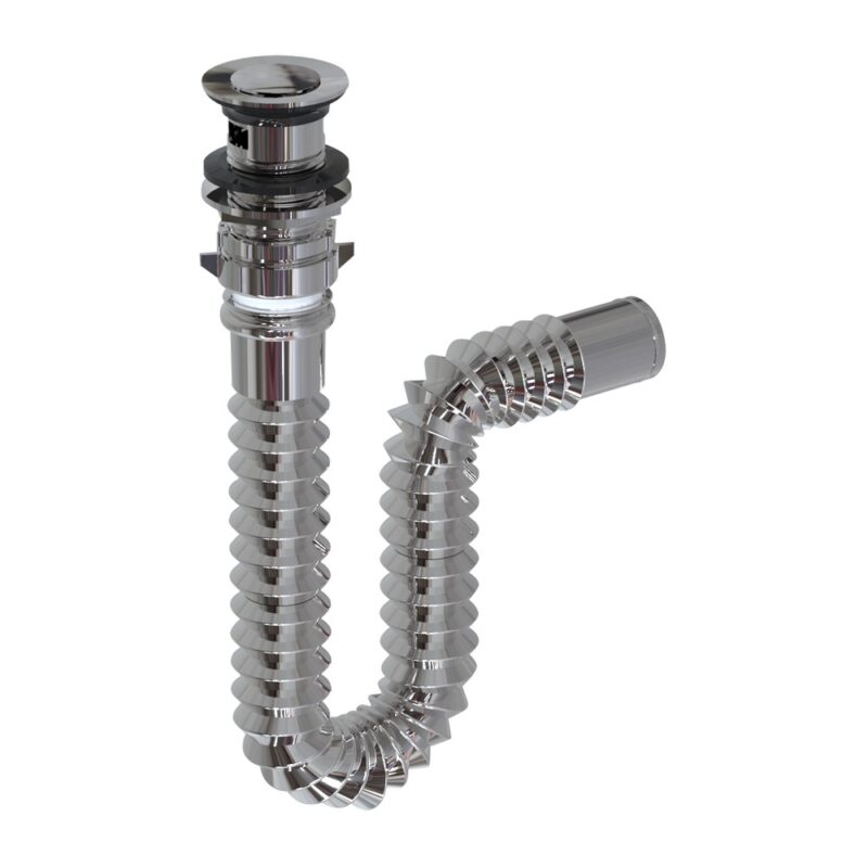 CENTRO P/ LAVAMANO DE PUSH MET INOX BOXER NT16671-8A