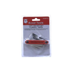 LLAVES ALLEN DE 14 PZAS. BLISTER TIPO NAVAJA BOXER NT4057-14