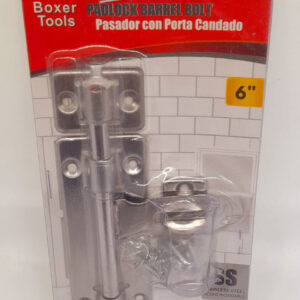PASADOR PORTA CANDADO DE 6'' NIQ. INOX BOXER NT13601-6A