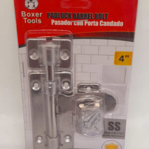 PASADOR PORTA CANDADO DE 4'' NIQ. INOX BOXER NT13601-4A