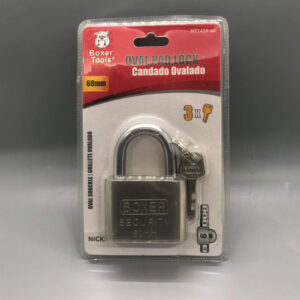 CANDADO DE 60 MM. NIQUELADO BLISTER BOXER NT1439-60MM