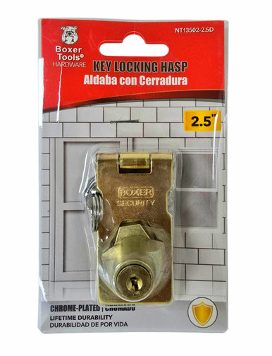 ALDABA P/ PUERTA DE 4'' C/ CERRADURA BOXER NT13502-4D