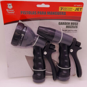 PISTOLA P/ REGAR (2 PZS) DE 7 FUNC. BOXER TOOLS NT1689-2