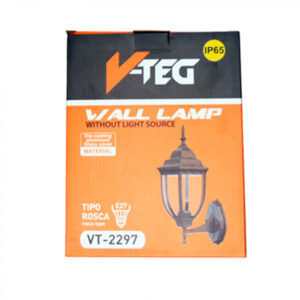 LAMPARA P/ PARED T/ FAROL C/ BRONCE V-TEG VT-2297