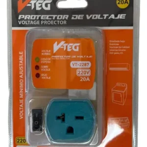 PROTECTOR DE VOLTAJE DE 1 TOMA (12 W.) POLAR. V-TEG YY- C2G2