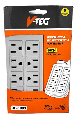 TOMA CORRIENTE DOBLE POLARIZADO P/EMPOTRAR CUADRADO C/NEGRO V-TEG DL-211954