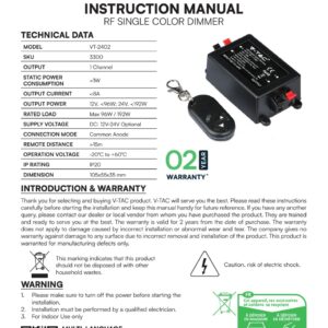EXTENSION ELECT. DE 15FT' BLANCA V-TEG VT-2402