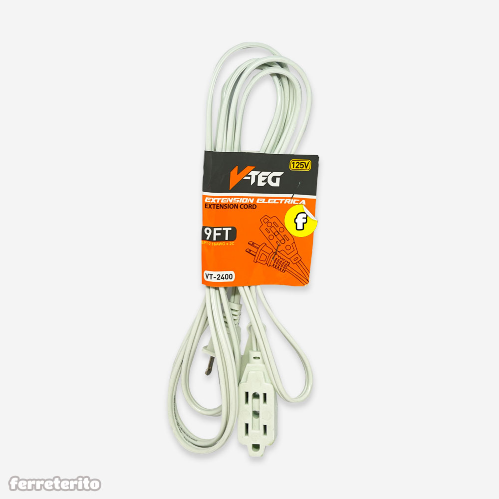 EXTENSION ELECT. DE 20FT' BLANCA V-TEG VT-2403