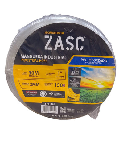 MANGUERA P/ COMPRESOR DE 30 MT.x 3/8"x 1/4" ZASC Z- PRH3LY-102