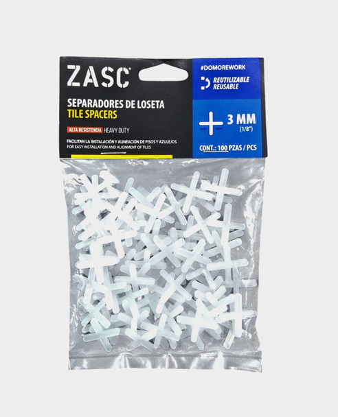 SEPARADOR P/ AZULEJOS DE 3.00 MM ZASC Z-TS3MM