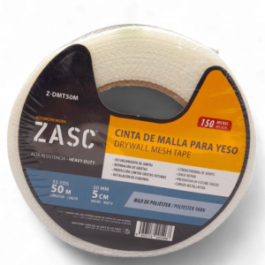 CINTA DE FIBRA P/ GYPSUM DE 50 MM.x 50 MT. ZASC Z-DMT50M