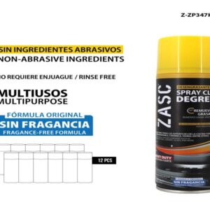 DESENGRASANTE Y LIMPIADOR EN AEROSOL ZASC Z-ZP347KC