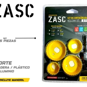 BROCA P/ CERRADURA SET DE 5 PZAS. ZASC Z-HS-5SET