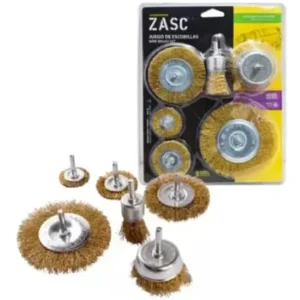 CEPILLOS P/ TALADRO 6 PZS. (1''- 4'') BLISTER ZASC Z-WBS-6PBR