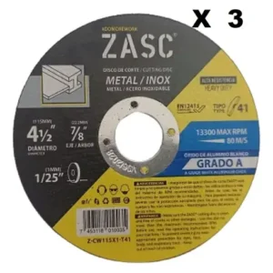 DISCO P/ CORTE MET 4-1/2''x 1/25'' PLAN OXIALUM. ZASC Z- CW115X1-T41