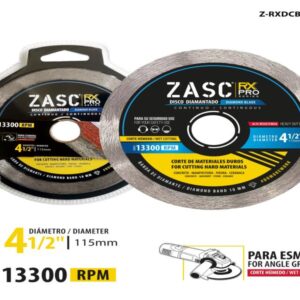 DISCO DIAMANT. DE 9'' C/ LISO SERIE PRO ZASC Z-RXDCB-C230