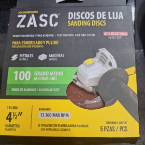 DISCO FLAP DE 4-1/2'' No. 100 ZIRCONIA ZASC Z-FDZ115X22-100