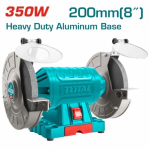 ESMERIL DE BANCO DE 350 WATT. 8'' DOBLE ROT. TOTAL UTBG35020