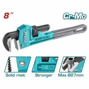 LLAVE STILSON DE 8'' MANGO FORRADO TOTAL THT170806