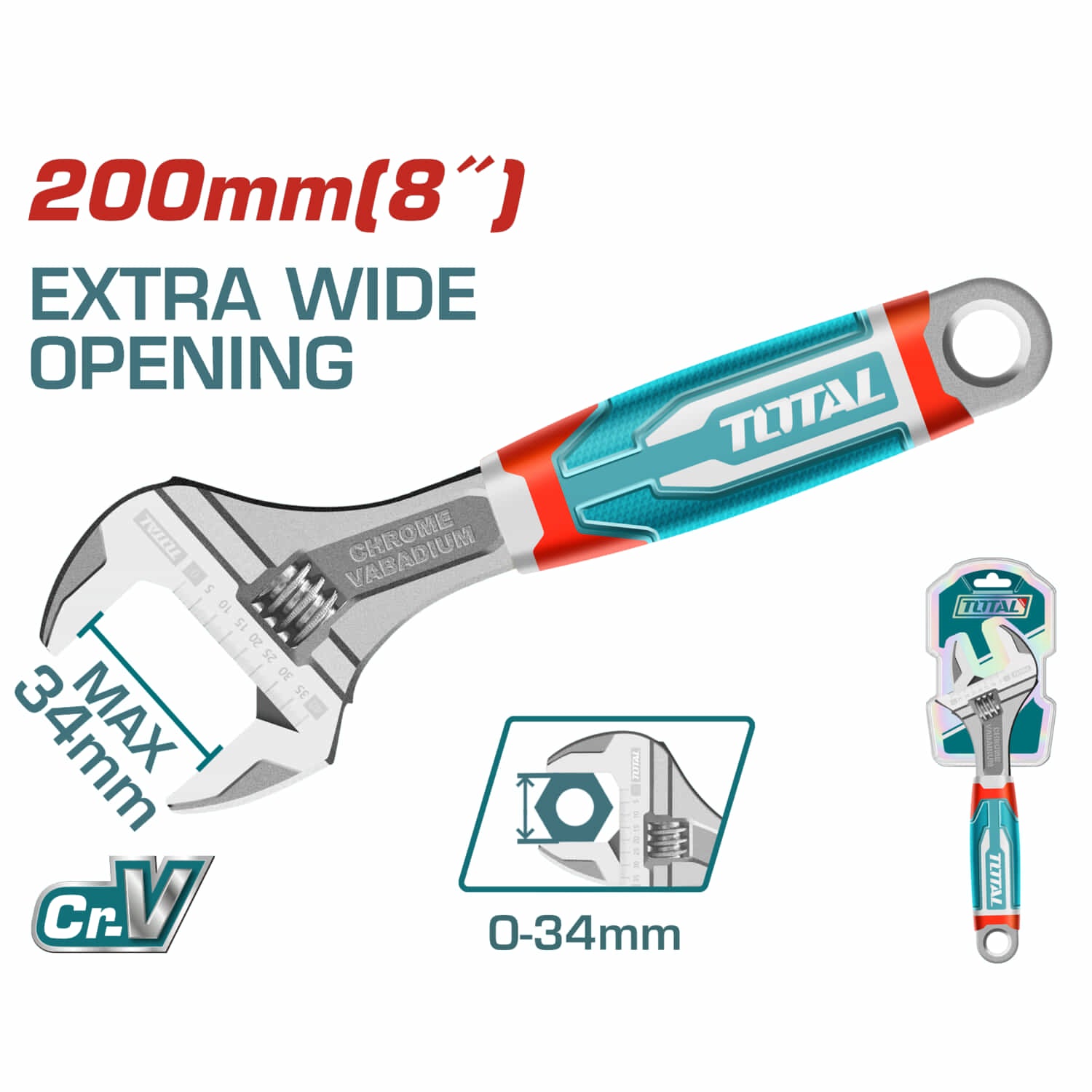 LLAVE CRESCENT DE 8" M/FORRADO TOTAL THT101086