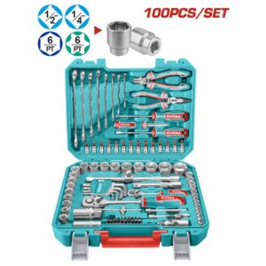 KIT DE HERRAMIENTAS 100 PIEZAS TOTAL THKTHP21006