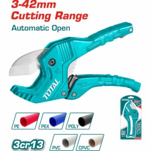 CORTADORA DE TUBO PVC 3-42MM EN BLISTER TOTAL THT534216