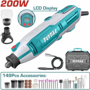 MINI DRILL DE 200 W. 1/8''(150PZS) TOTAL UTG2006