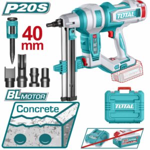 PISTOLA P/ CLAVO (CONCRETO) 20V. INALAM. (15-40MM) SIN BAT. TOTAL TCNLI9005
