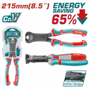 TENAZA ZAPATERA DE 8.5" INDUSTRIAL EN BLISTER TOTAL THTC560806