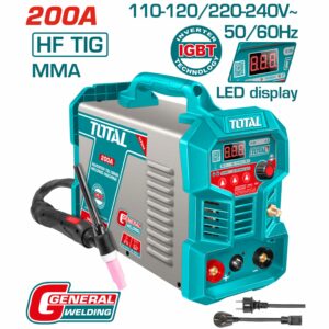 SOLDADOR INVERTER 200 AMP. CICLO 40% 110-120V/ 220 V. TOTAL UTIG20058