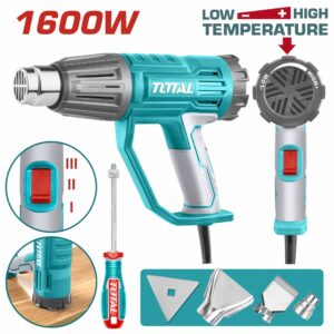 PISTOLA DE CALOR DE 1600 W. TEMP. AJUSTABLE TOTAL UTB16045