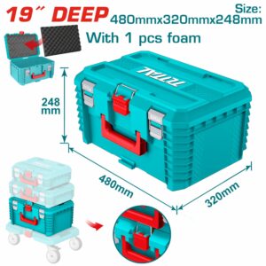 CAJA P/ HERRAMIENTAS DE 19'' PLASTICA TOTAL TPBXS103
