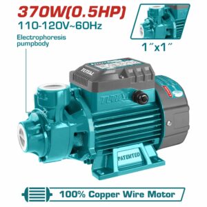 BOMBA P/AGUA DE  1/2 HP. 370 W. PERIFERICA TOTAL UTWP13706