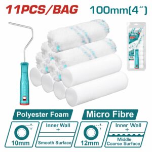 RODO P/ PINTAR 4" SET DE 11PZS TOTAL THT81121001