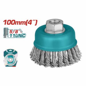 CEPILLO CONICO ENTORCHADO DE 4'' CENTRO 5/8'' TOTAL UTAC32041