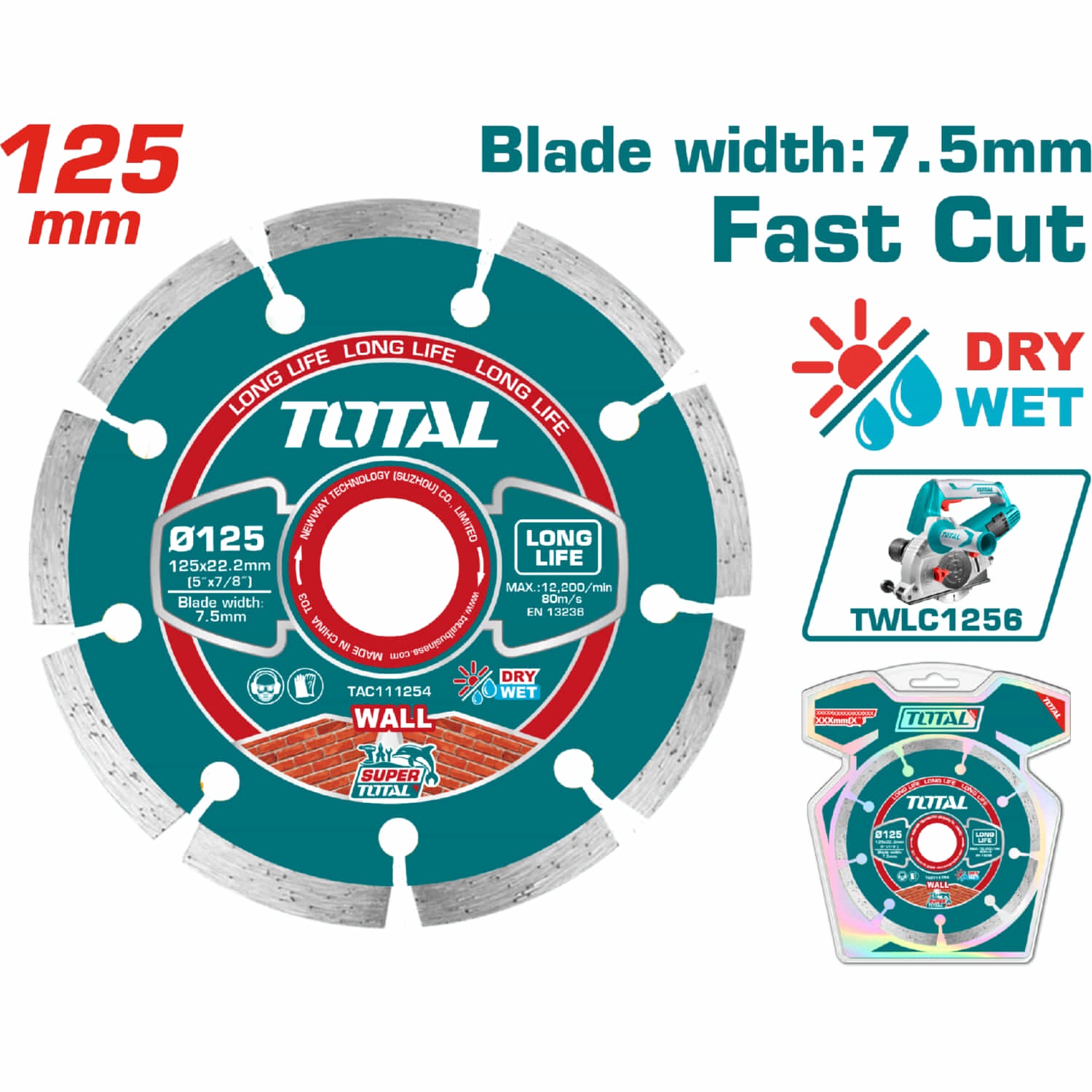 DISCO DIAMANT. DE 5'' SEGM. TOTAL TAC111254
