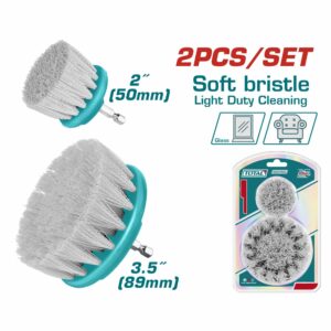 CEPILLO CIRCULAR DE NYLON 2''-3.5'' SET 2PZS TOTAL TACS3235