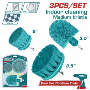 CEPILLO CIRCULAR DE NYLON 3.5''- 3.5''' SET 2PZS TOTAL TACM2335