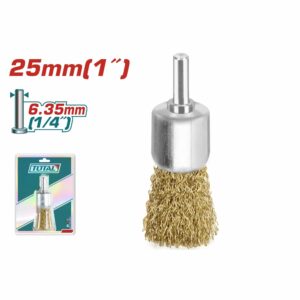 CEPILLO P/ TALADRO  DE 1'' (25MM) DORADO TOTAL TAC37011
