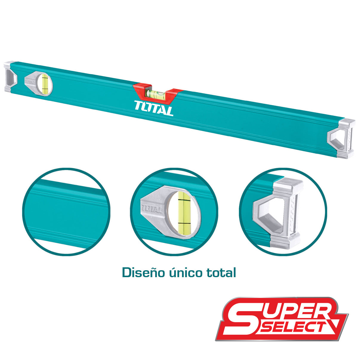 NIVEL DE ALUMINIO DE 60 CM. TOTAL TMT26036